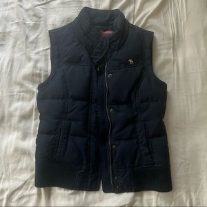 Abercrombie Down Vest Navy Blue